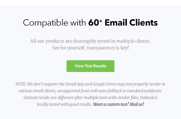 View Email Client Test Results