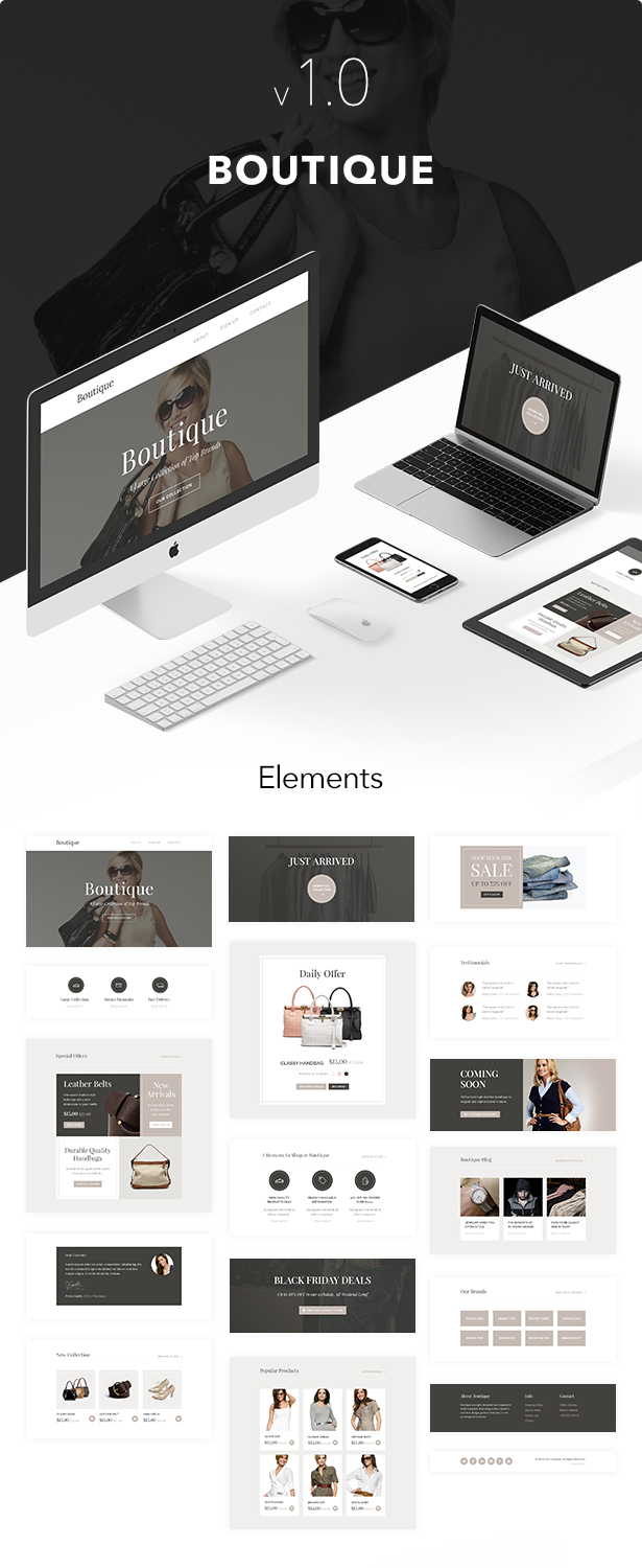 Boutique - Responsive Email + Themebuilder Access